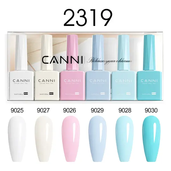 CANNI HEMA FREE UV/LED gél lakk szett 6x9ml - 2319