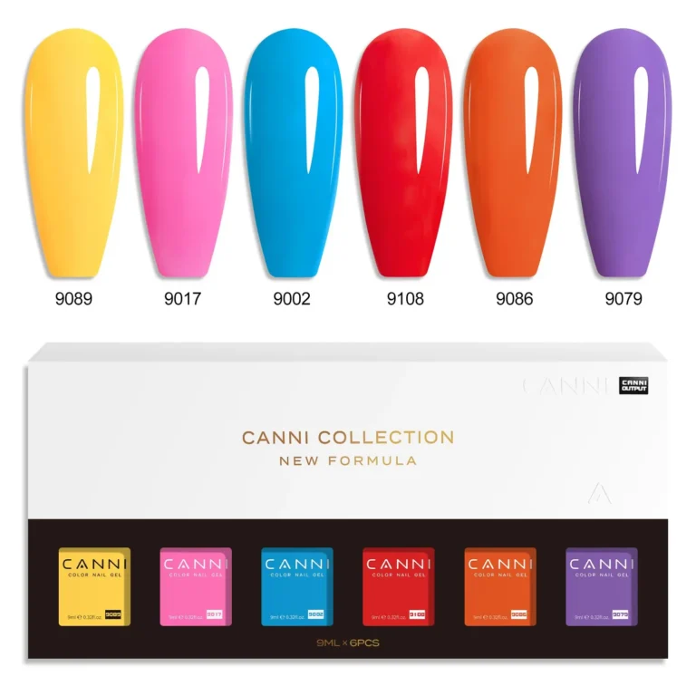 CANNI HEMA FREE UV/LED gél lakk szett 6x9ml - 2322