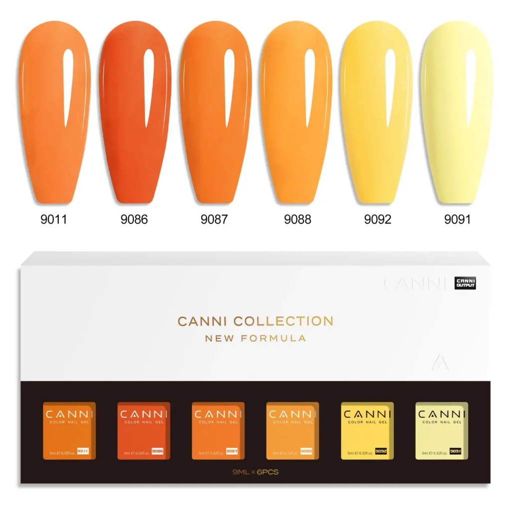 CANNI HEMA FREE UV/LED gél lakk szett 6x9ml - 2338