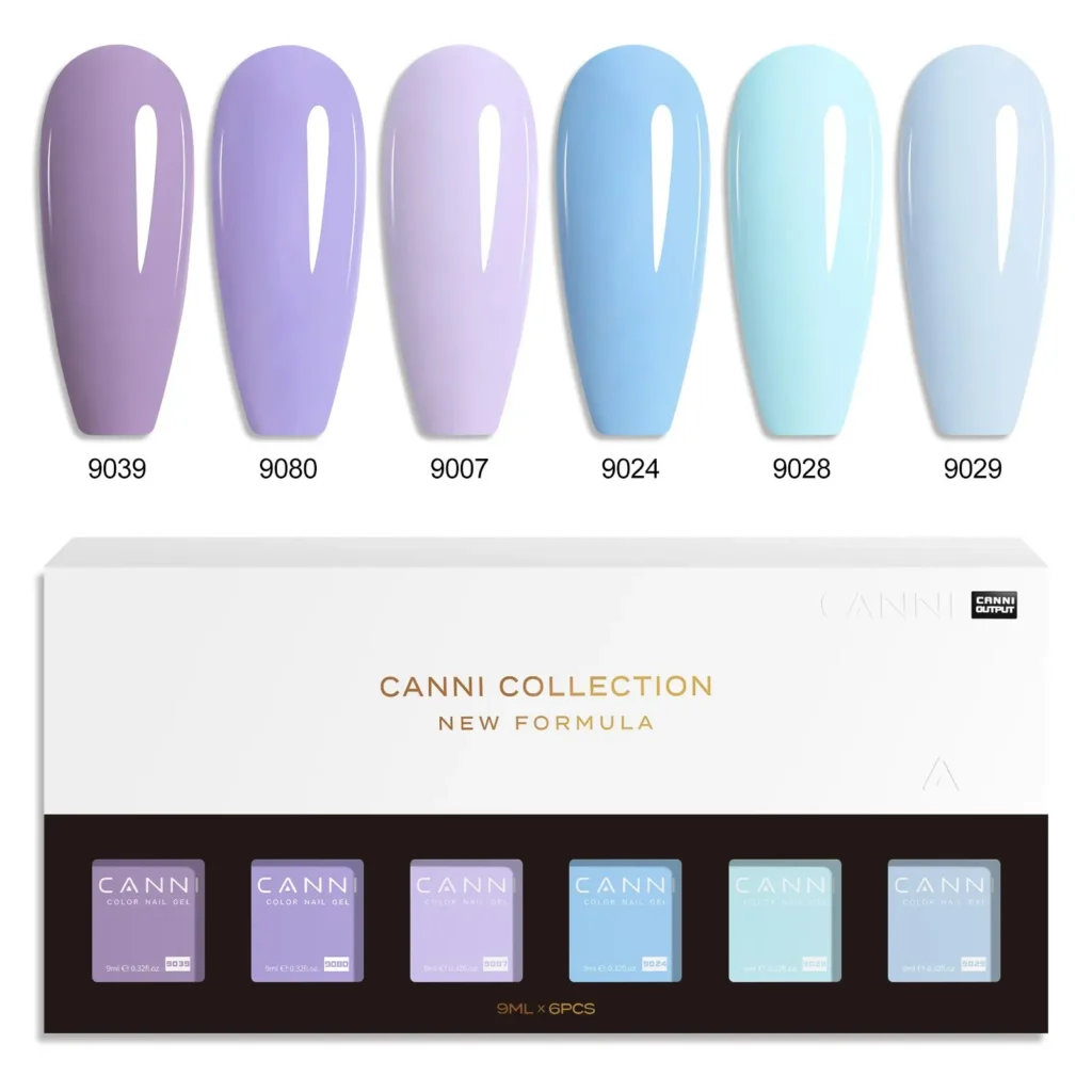 CANNI HEMA FREE UV/LED gél lakk szett 6x9ml - 2340