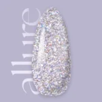 Allure G001 prémium ezüst csillámos effekt gél lakk - 10ml