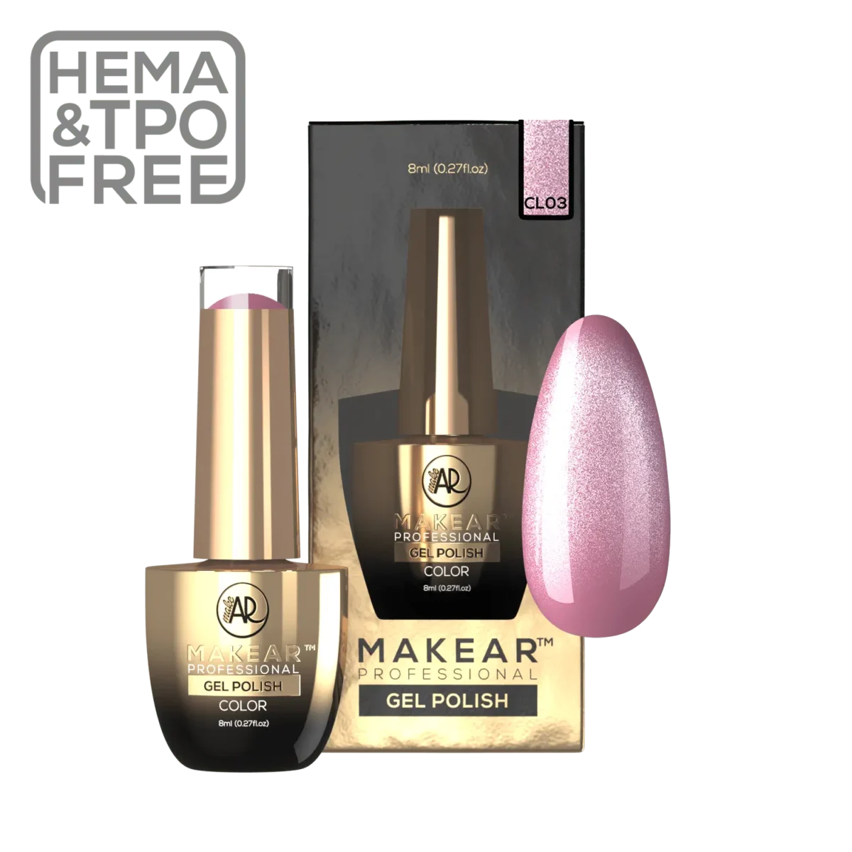 MAKEAR Cat Eye Gel Polish 8ml - HEMA-FREE - No.CL03