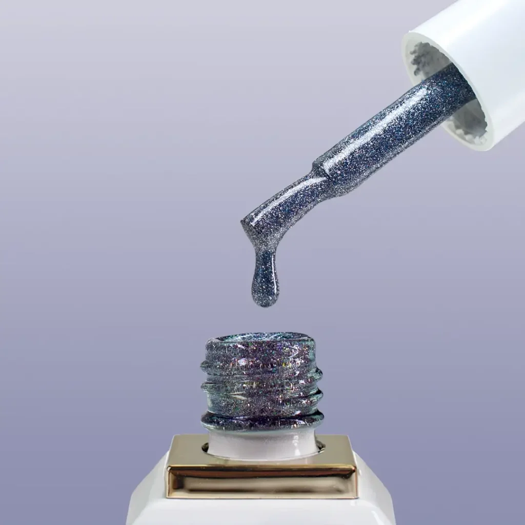 Allure R163 prémium acélszürke reflektív gél lakk - 10ml