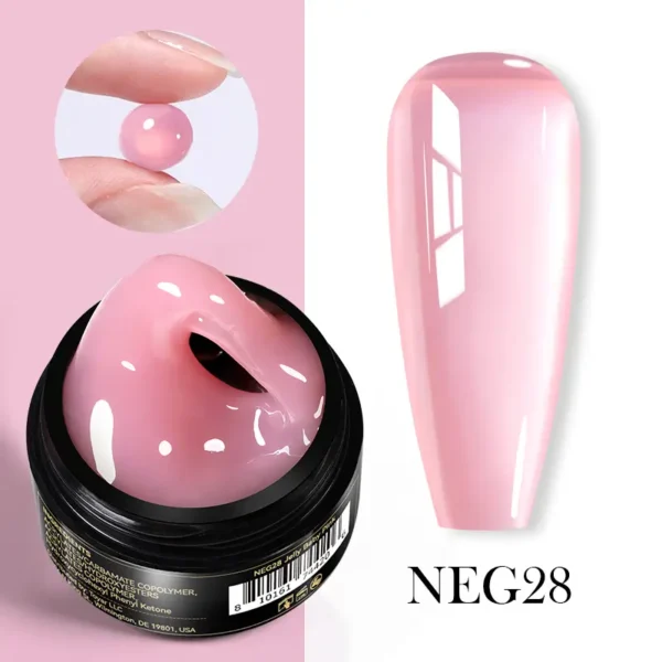 Born Pretty Pro fixálásmentes gyurmazselé 15 ml - NEG28 - Áttetsző