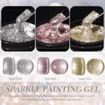 Born Pretty Sparkle Painting Gel 5ml - No.01 Super Silver - Image 6