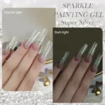 Born Pretty Sparkle Painting Gel 5ml - No.01 Super Silver