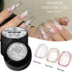 Born Pretty Sparkle Painting Gel 5ml - No.01 Super Silver