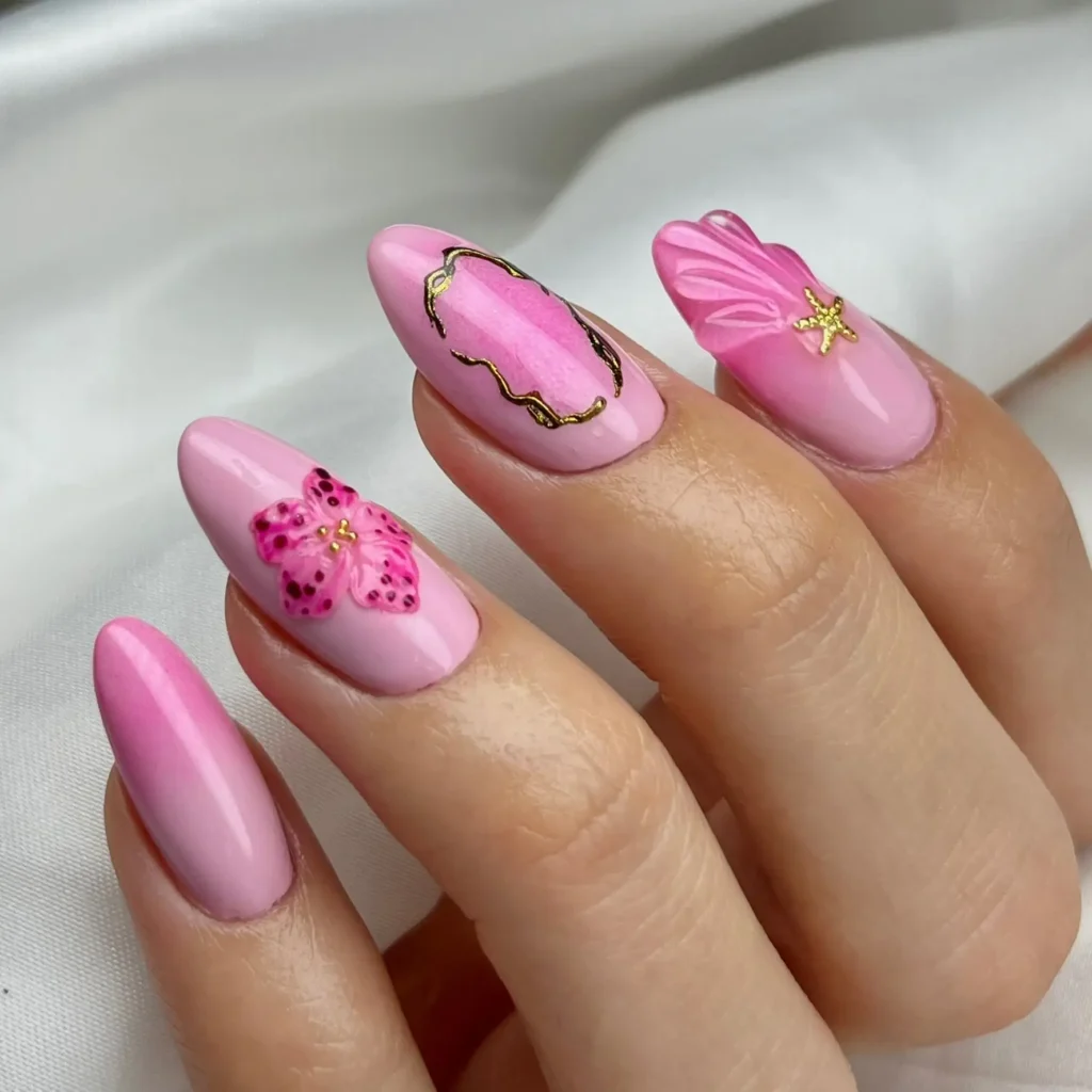 Pink orchidea