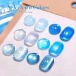 BORN PRETTY UV/LED gél lakk szett - Blue Stars - 6x7 ml