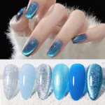 BORN PRETTY UV/LED gél lakk szett - Blue Stars - 6x7 ml