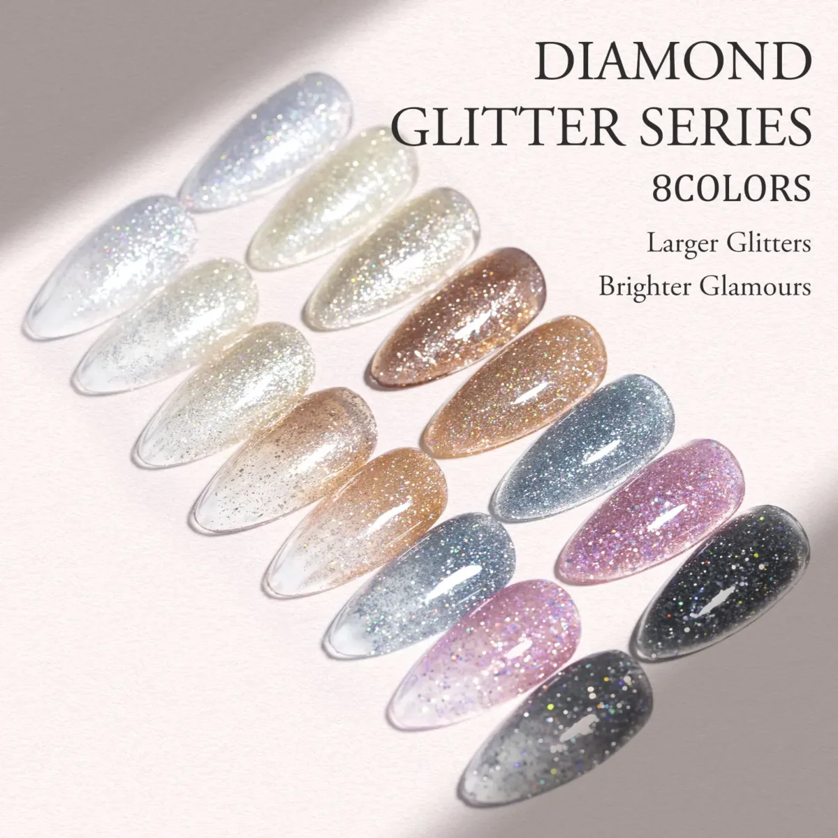 CANNI HEMA FREE szett 8x9ml - No.08 - Diamond Glitter Collection