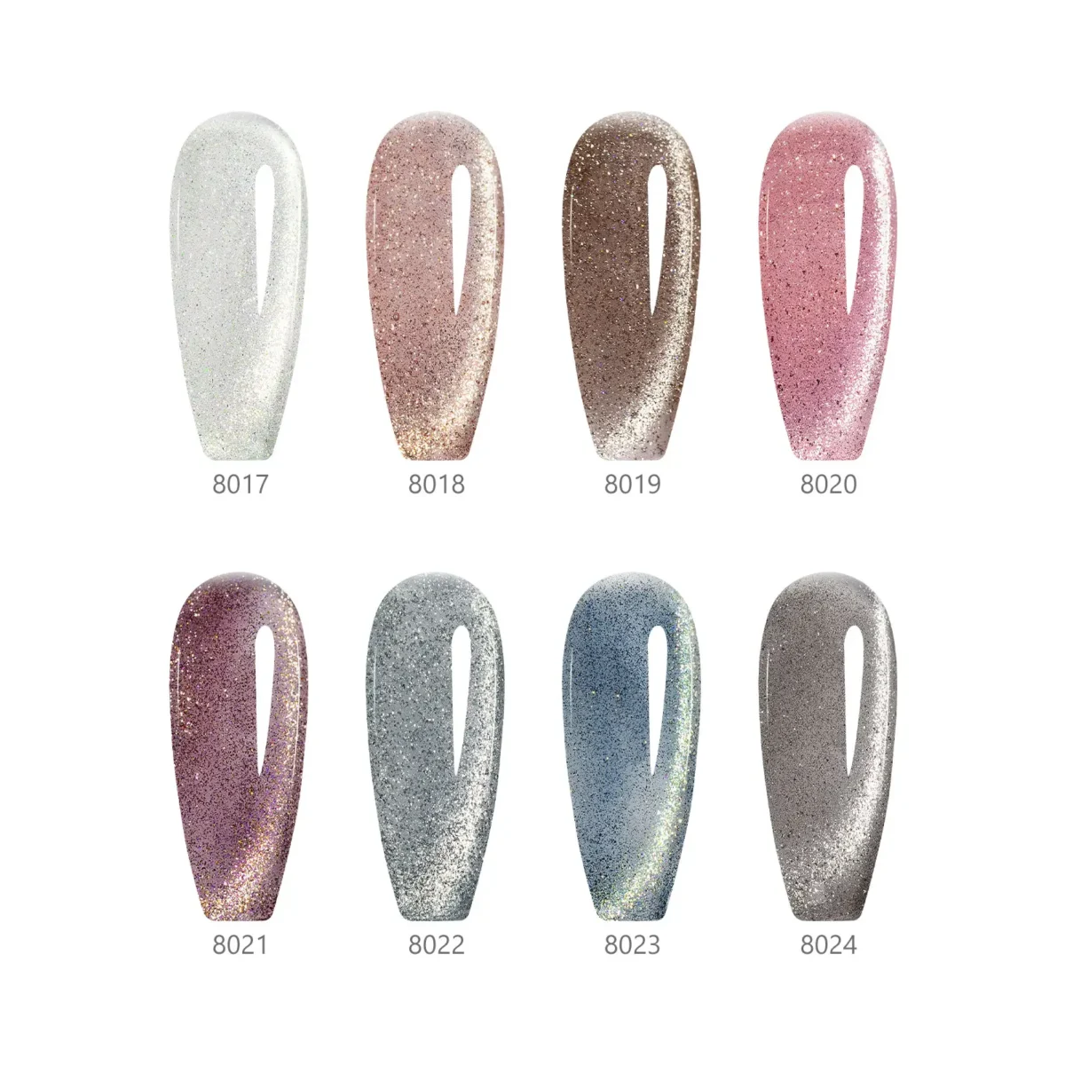 CANNI HEMA FREE szett 8x9ml - No.03 - Iridescent Dream Collection