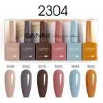 CANNI HEMA FREE UV/LED gél lakk szett 6x9ml - 2304 - Boho Chic Palette