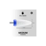 Láng forma kerámia csiszolófej - bal kezes - Medium