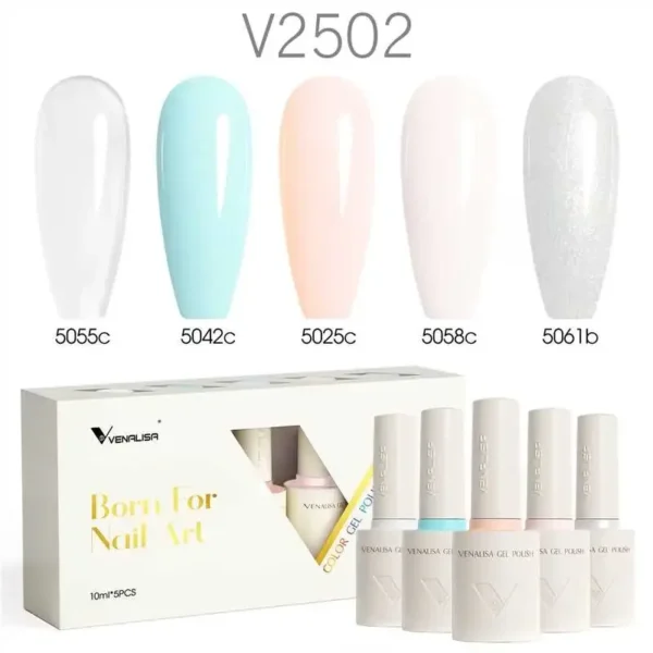 Venalisa 5 db-os UV/LED Gél lakk szett - 5x10 ml - V2502