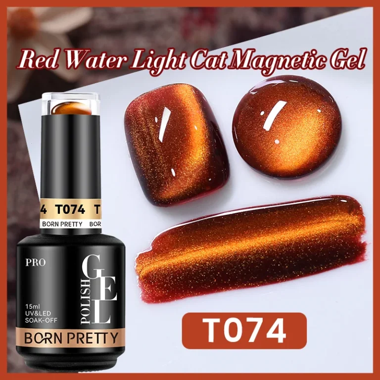 BORN PRETTY PRO UV/LED gél lakk 15 ml - T074 - Red Cat Magnetic Gel