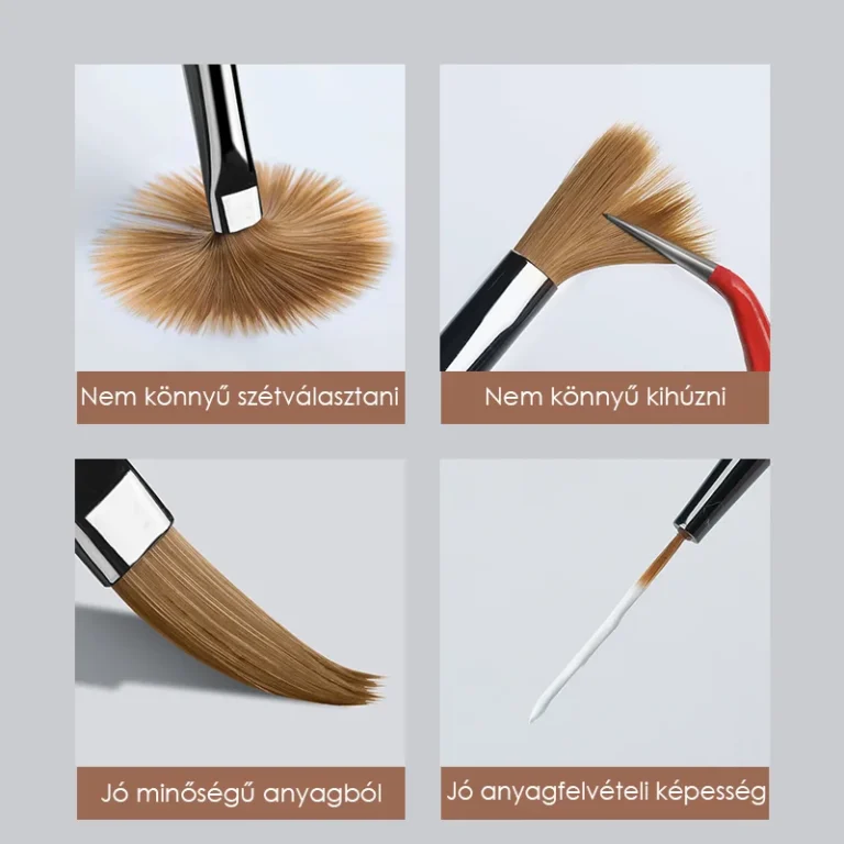 Born Pretty ecset - ovális szőrű 0,9 cm #6