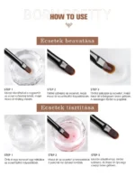 Born Pretty ecset - ovális szőrű 0,9 cm #6