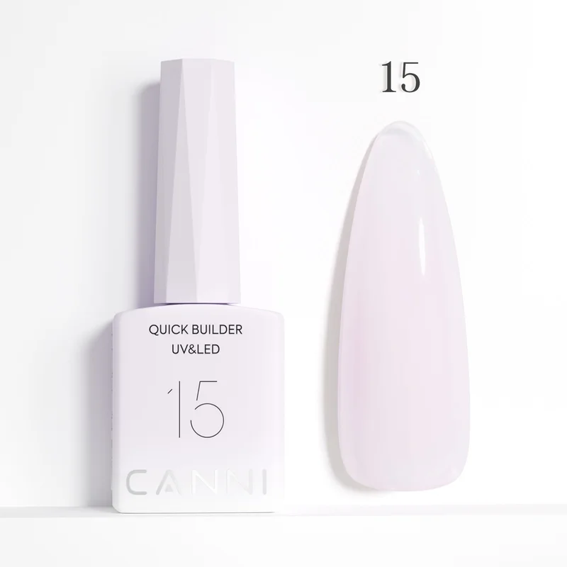 x15 CANNI HEMA FREE Quick Builder Gel - 9 ml - X15 Light Lavender