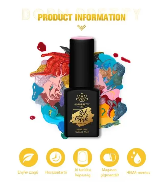 Born Pretty Trubuty UV/LED HEMA FREE gél lakk 15 ml - No.031