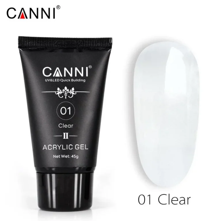 CANNI Akril Gél - HEMA FREE - 45g - No.01 Clear