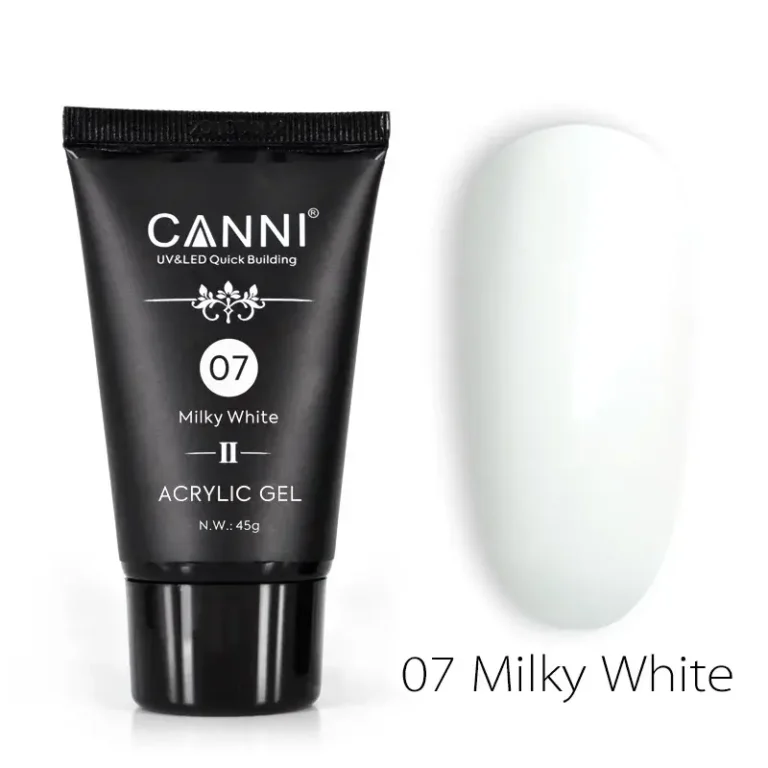 CANNI Akril Gél - HEMA FREE - 45g - No.07 Milky White