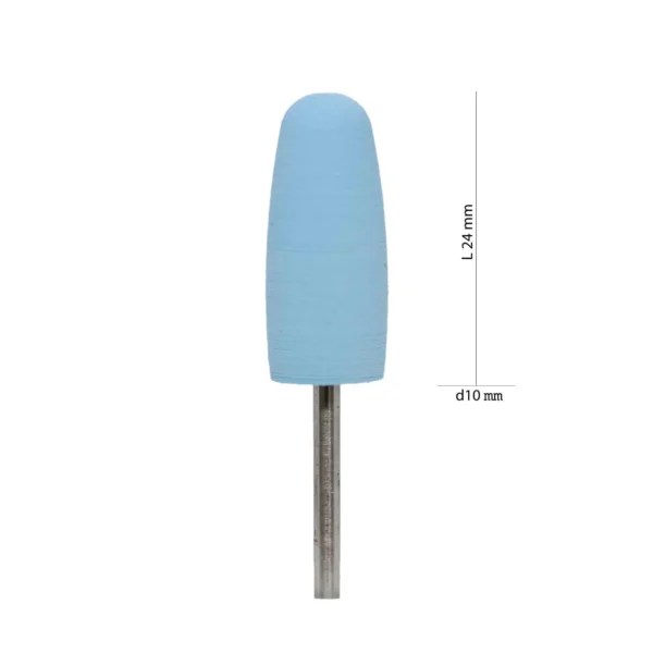 Szilikon polírozó fej – kék (F)