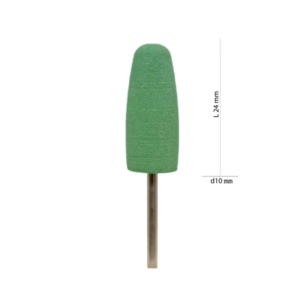 Szilikon polírozó fej – zöld (C)