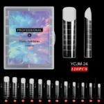 Poly Gél Tip szett - 120 db - No.08 - Kocka