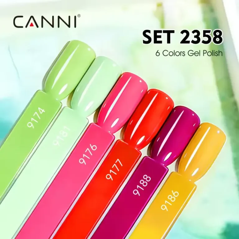 CANNI HEMA FREE UV/LED gél lakk szett 6x9ml - 2358