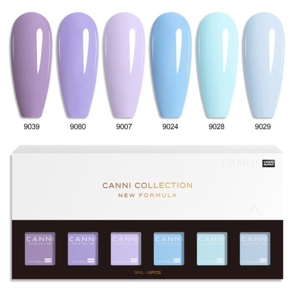 CANNI HEMA FREE UV/LED gél lakk szett 6x9ml - 2340 - Image 2