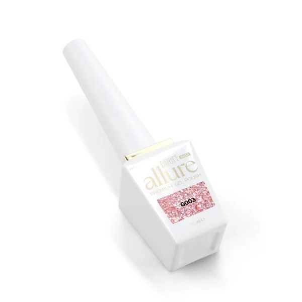 Allure G003 prémium rózsaszín csillámos effekt gél lakk - 10ml - Image 4
