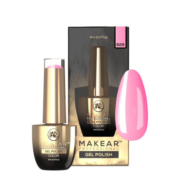 MAKEAR Flover Collection Gel Polish 8ml No.629 Peony - Image 2