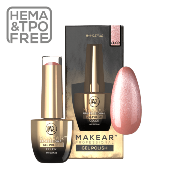 MAKEAR Cat Eye Gel Polish 8ml - HEMA-FREE - No.CL02 - Image 2