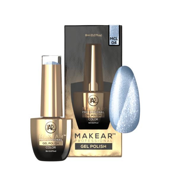 MAKEAR Moonlight Disco Gel Polish 8ml No.MCL04 Furry Blue - Image 2