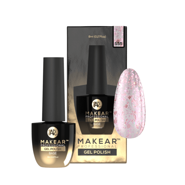 MAKEAR STELLAR Gel Polish 8ml No.S55 Pink aurora