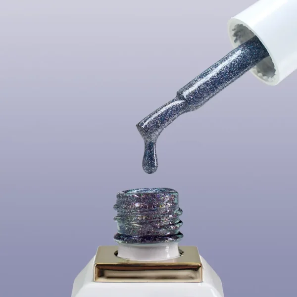 Allure R163 prémium acélszürke reflektív gél lakk - 10ml