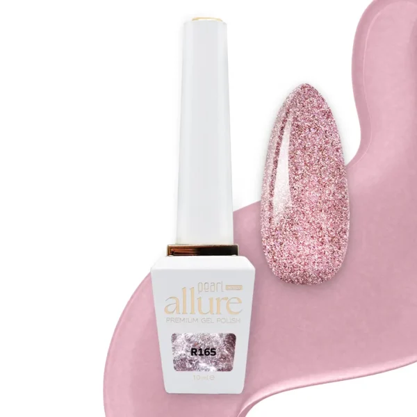 Allure R165 prémium pinkes-mályva reflektív gél lakk - 10ml