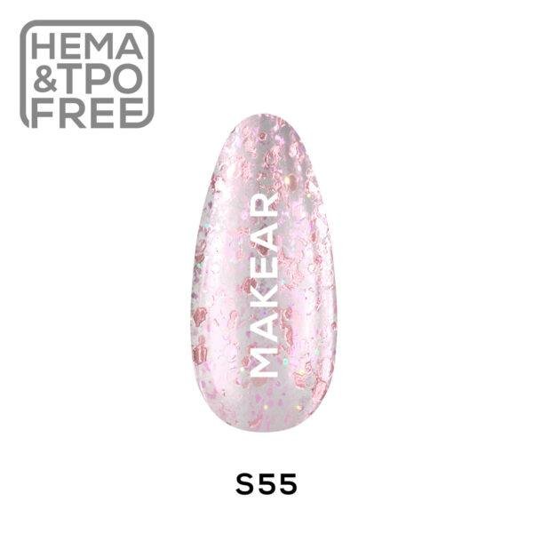 MAKEAR STELLAR Gel Polish 8ml No.S55 Pink aurora