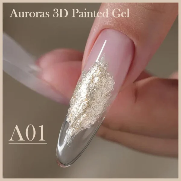 BORN PRETTY Aurora Painted Gel tégelyes festőzselé 5 ml - A01 - Image 2
